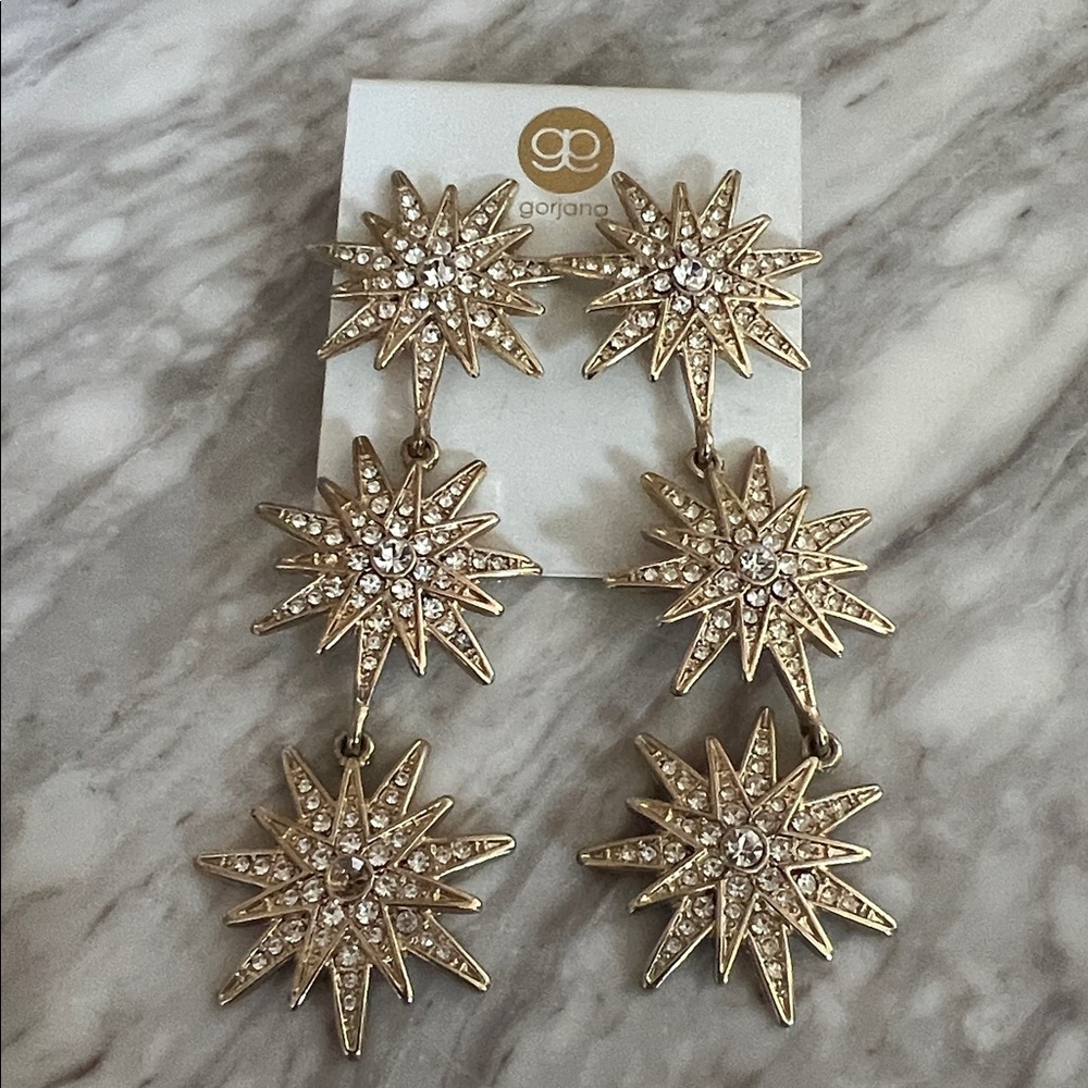 Gorjana Gold Starburst Drop Earrings